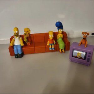 Set of 6 The Simpsons Burger King Toys